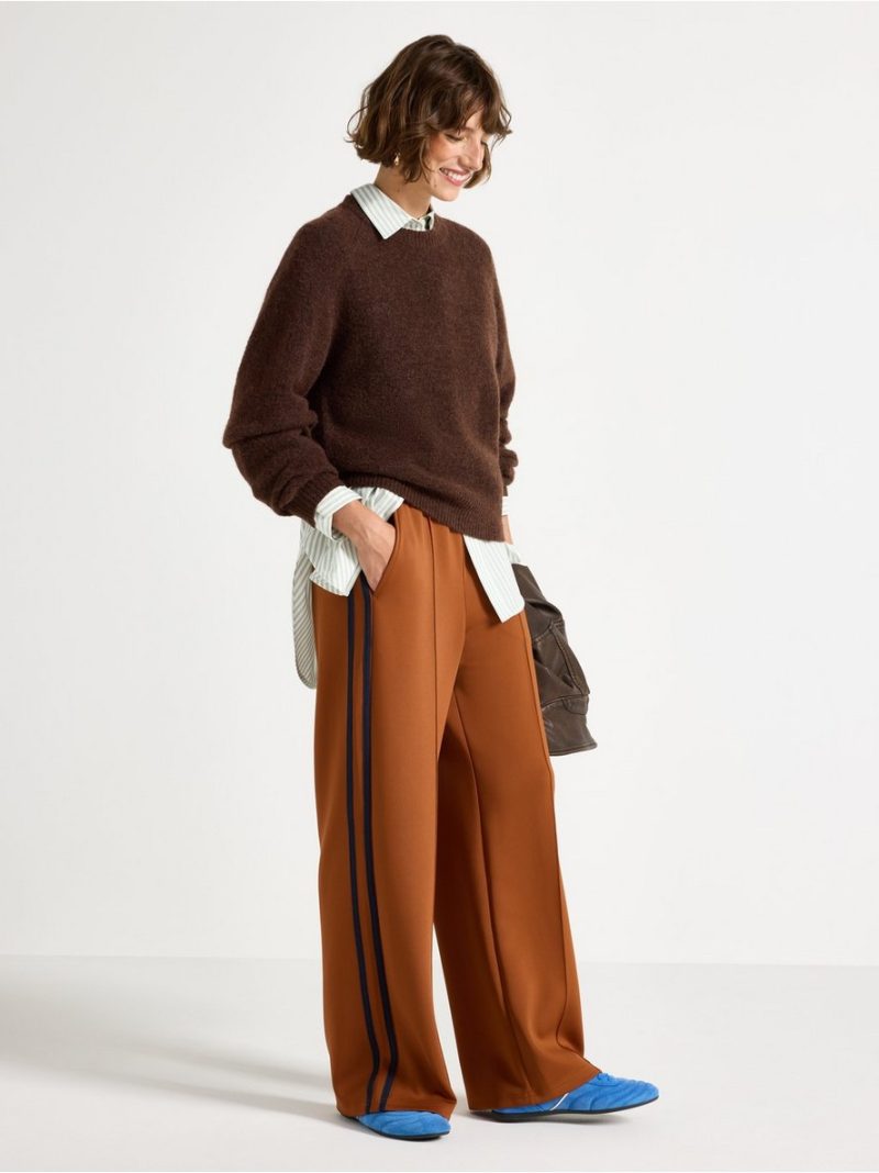 - Wide trousers in jersey Wide trousers in jersey - 3004308-9618