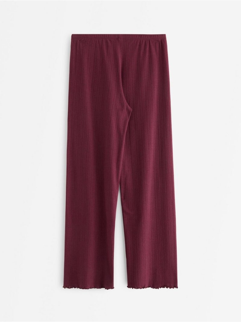 Wide pyjama trousers in pointelle - 3005563-9938