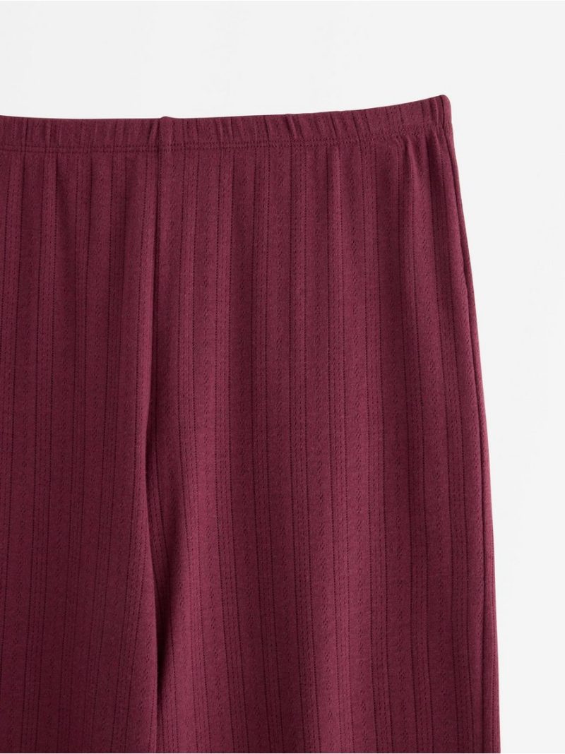 Wide pyjama trousers in pointelle - 3005563-9938