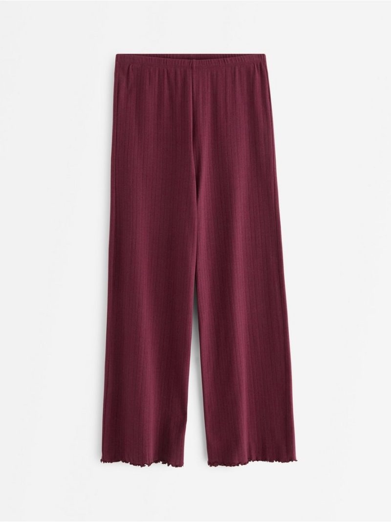 Wide pyjama trousers in pointelle - 3005563-9938