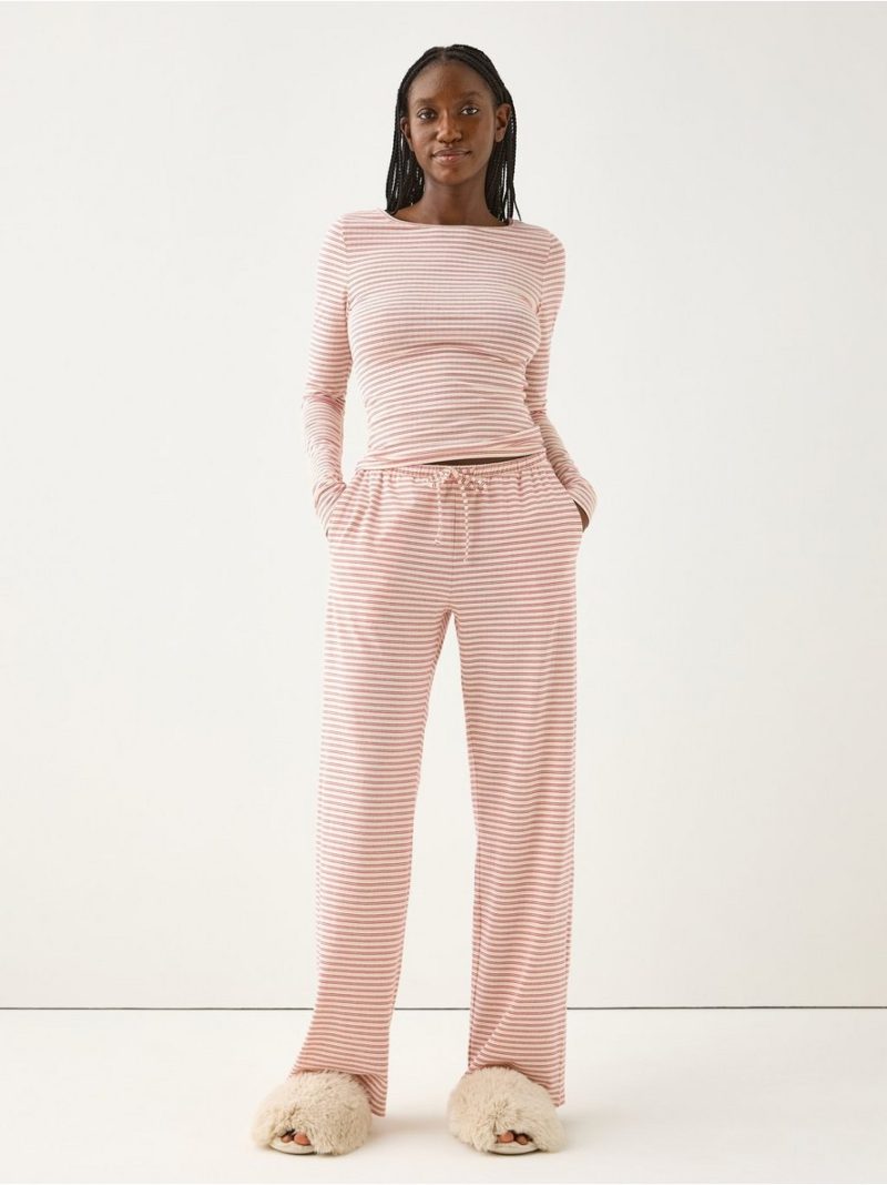 - Wide pyjama trousers Wide pyjama trousers - 3006525-7909