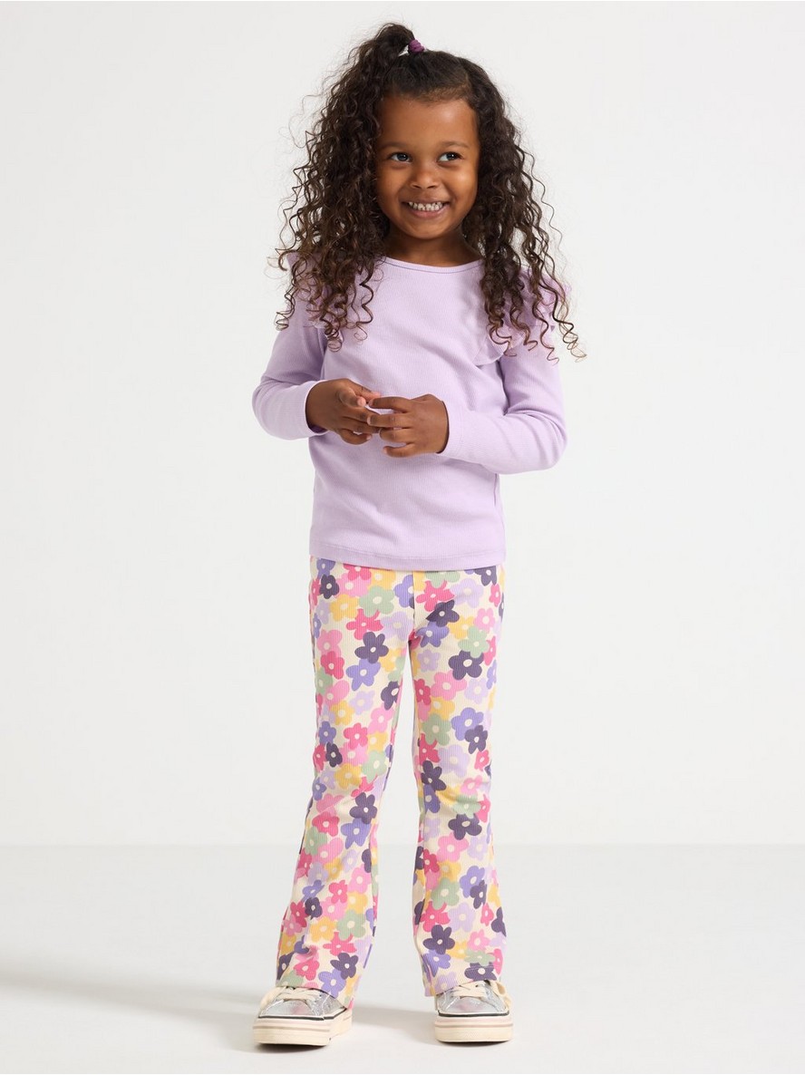 Flared ribbed leggings - 3006539-1230