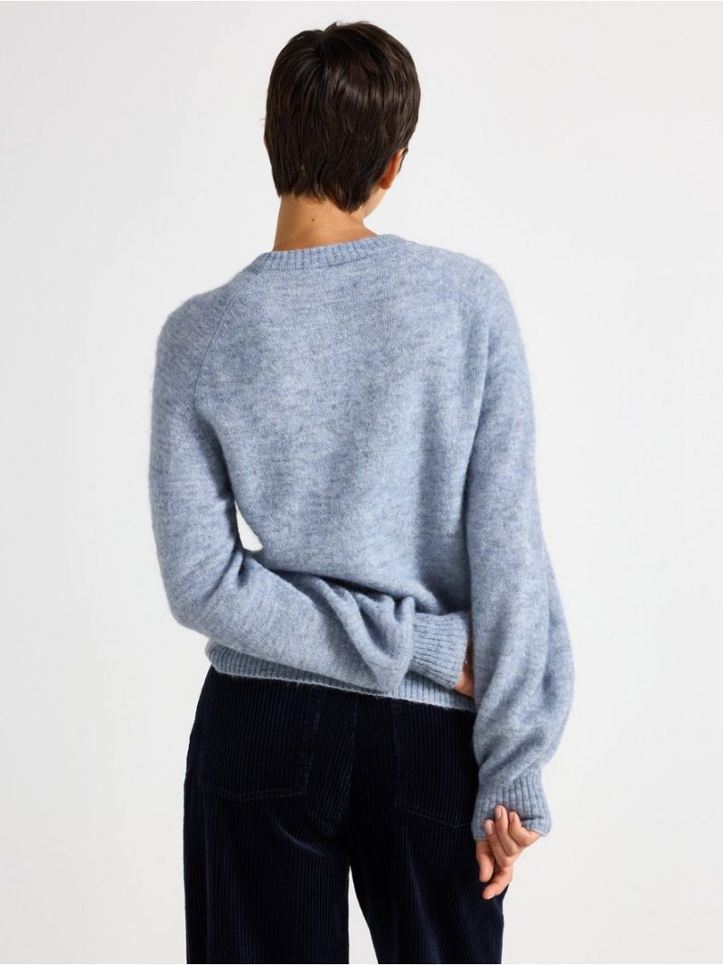 Knitted jumper in wool blend - 3006678-7257