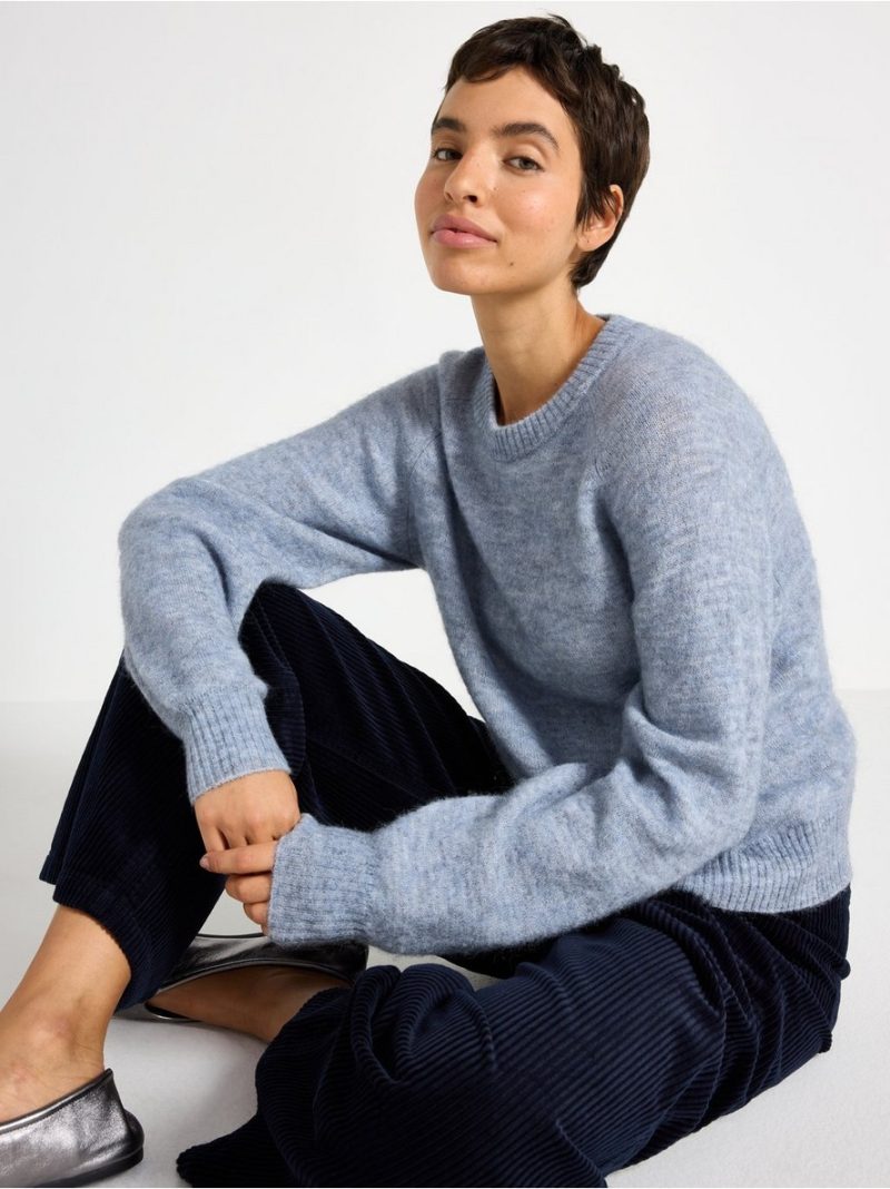 Knitted jumper in wool blend - 3006678-7257