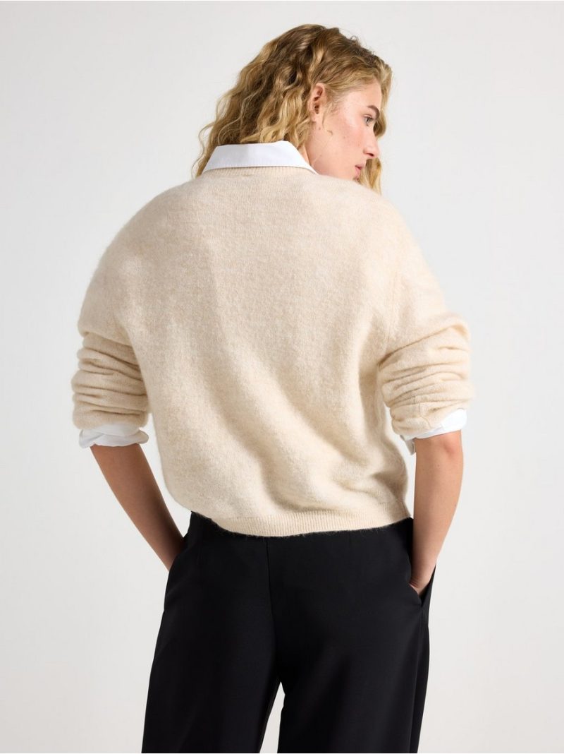 Knitted cardigan in wool blend - 3006685-2659