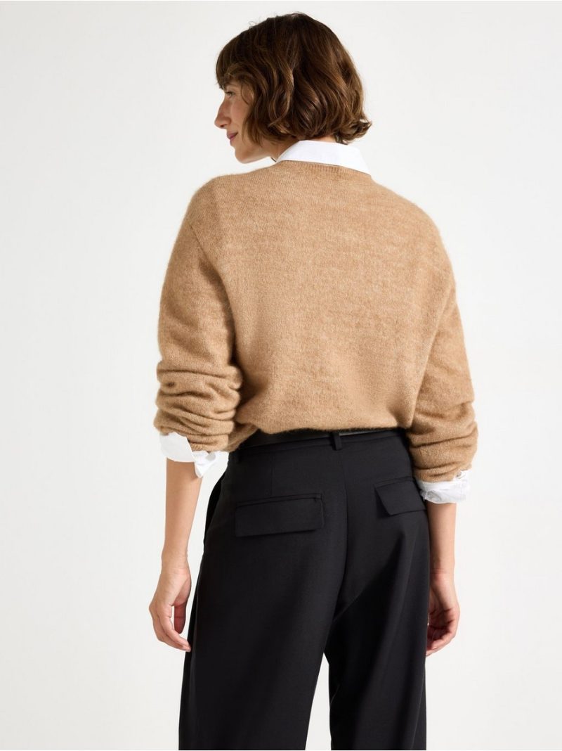 Knitted cardigan in wool blend - 3006685-7320