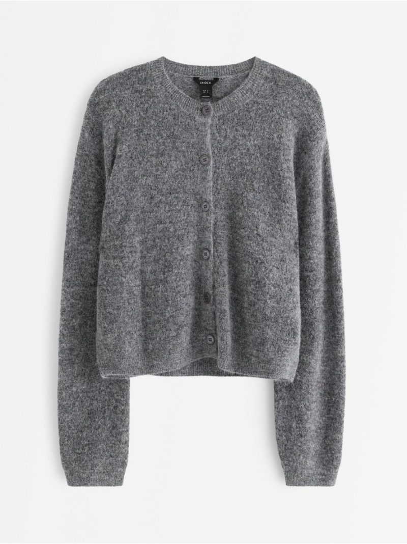 Knitted cardigan in wool blend - 3006685-9804