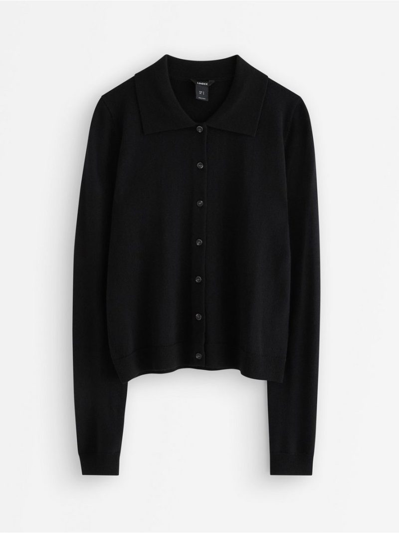 Fine-knit cardigan in merino wool - 3006693-80