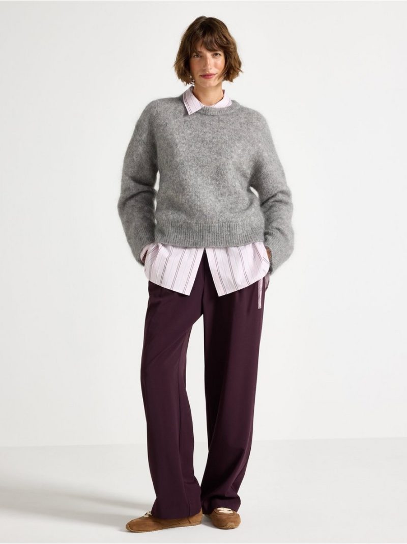 Knitted jumper in mohair blend - 3006694-9803