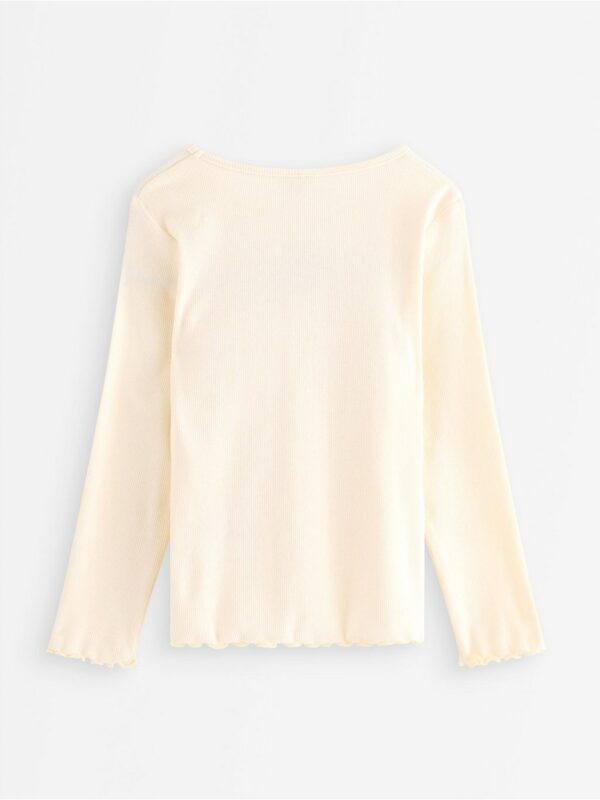 Long-sleeved ribbed top - 3007011-6728