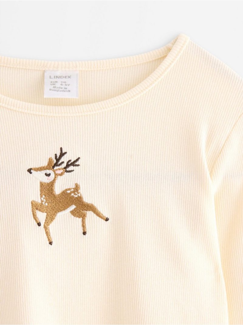 Long-sleeved ribbed top - 3007011-6728