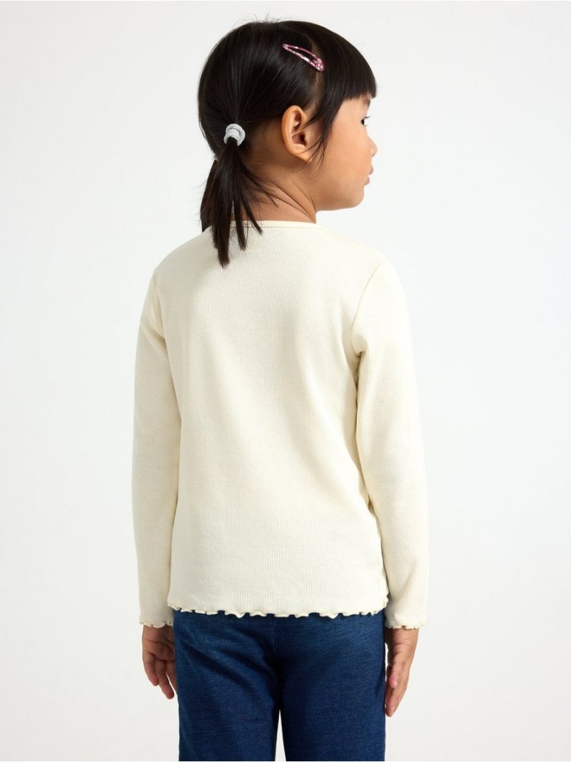 Long-sleeved ribbed top - 3007011-6728