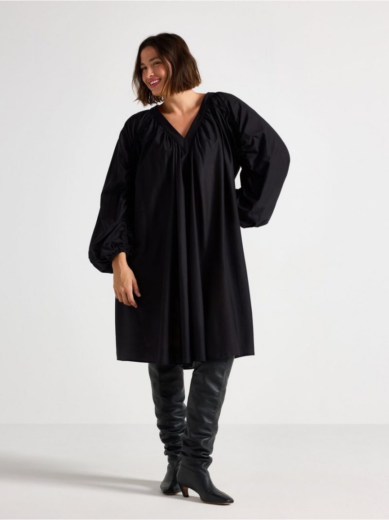 Mini dress with bubble sleeve - 3007181-80