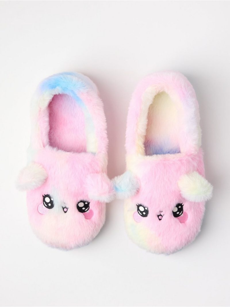 Slippers with faux fur - 3007283-6665