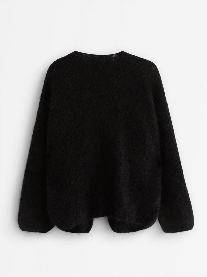 Knitted cardigan in mohair blend - 3007324-80