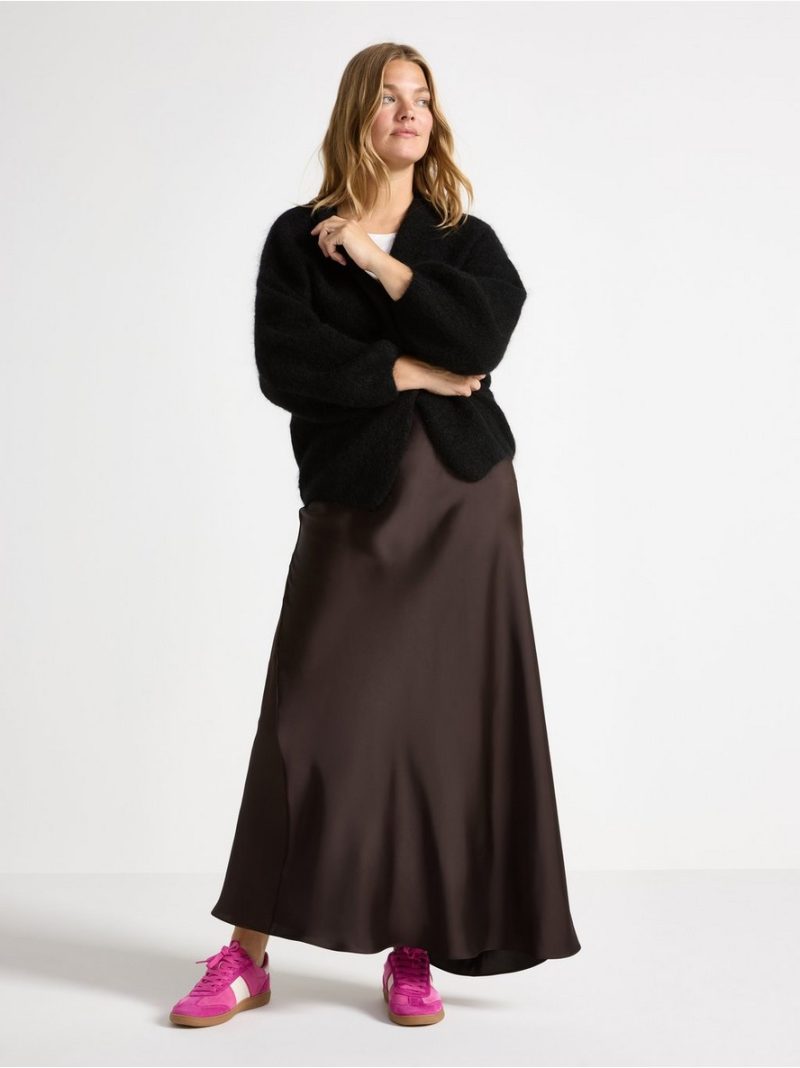 Knitted cardigan in mohair blend - 3007324-80