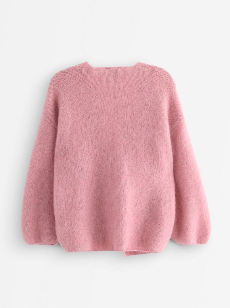 Knitted cardigan in mohair blend - 3007324-9619