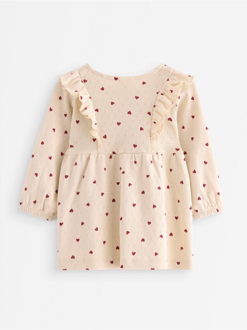 Long-sleeved dress in pointelle - 3007499-1230