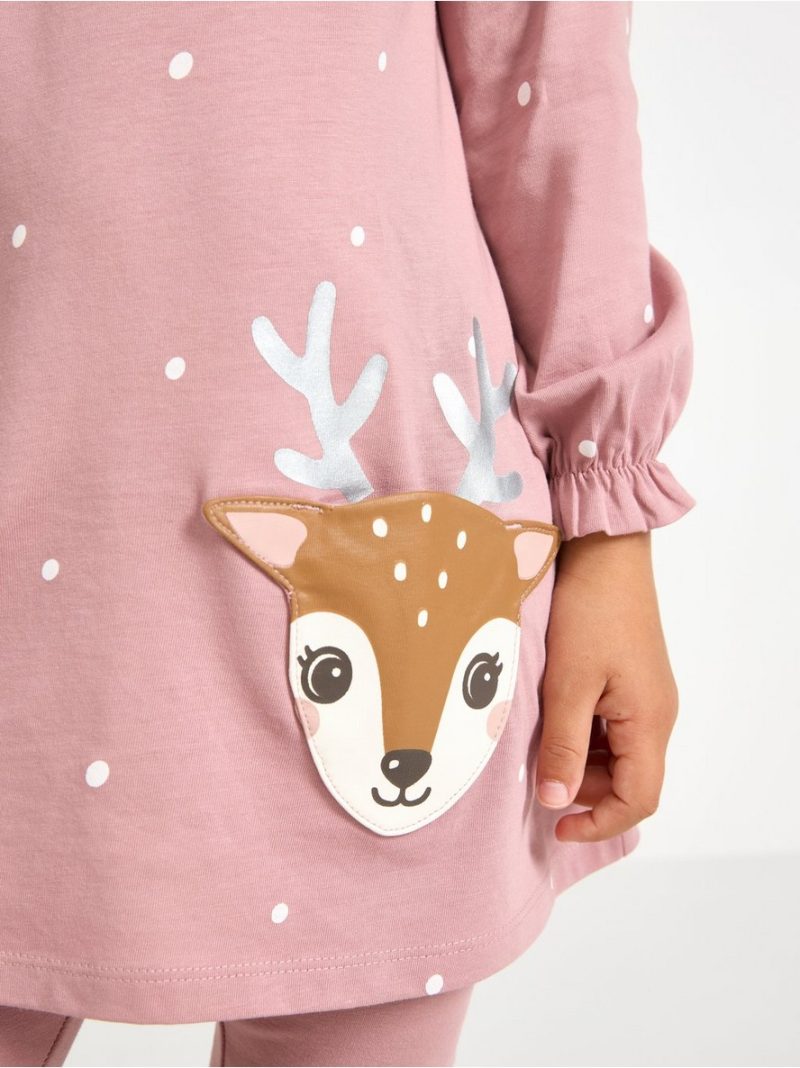 Long-sleeved tunic with fun pockets - 3007585-6917