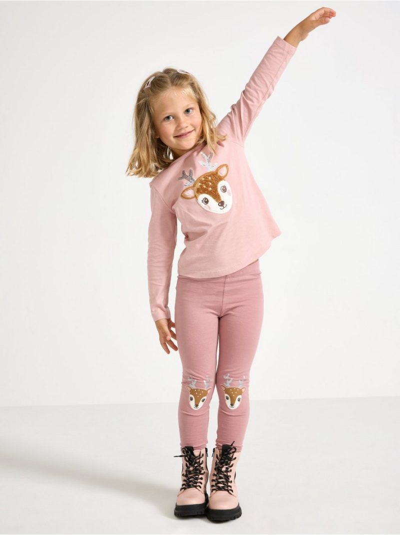 Leggings with brushed inside - 3007588-6917