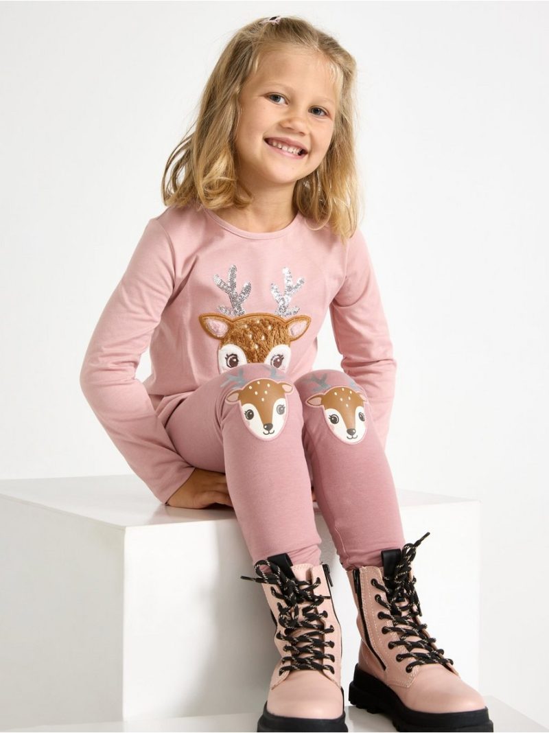 Leggings with brushed inside - 3007588-6917