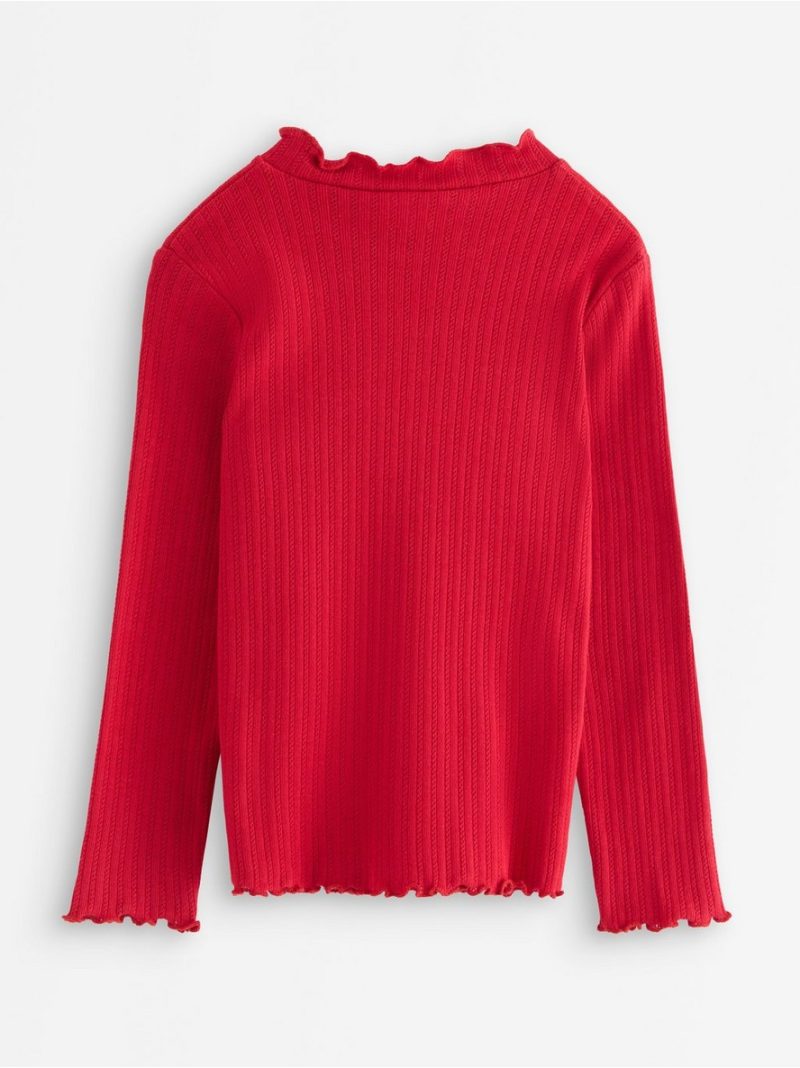 Long-sleeved top in pointelle - 3007676-7395
