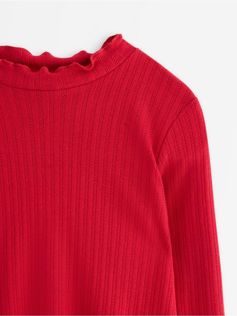 Long-sleeved top in pointelle - 3007676-7395