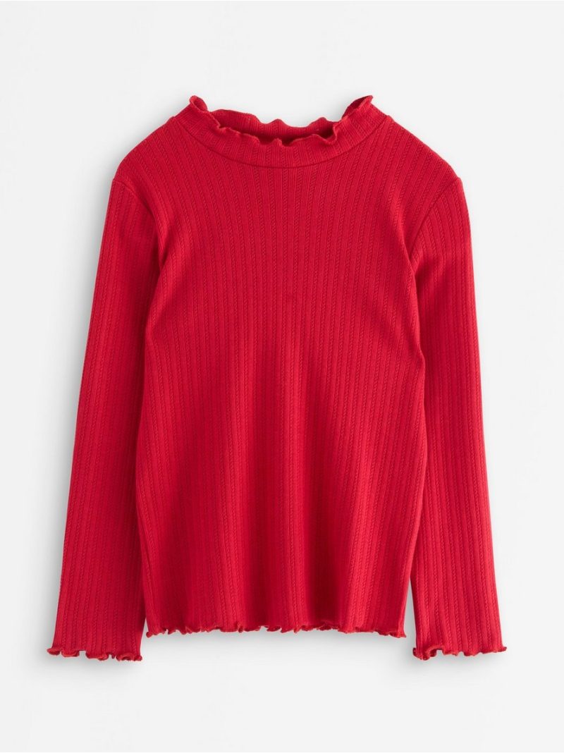 Long-sleeved top in pointelle - 3007676-7395
