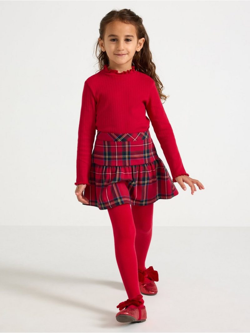 Long-sleeved top in pointelle - 3007676-7395