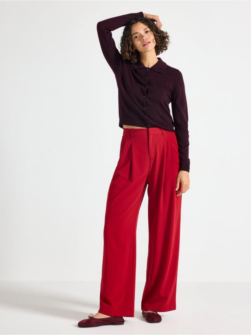 Trousers with wide legs - 3007688-8600