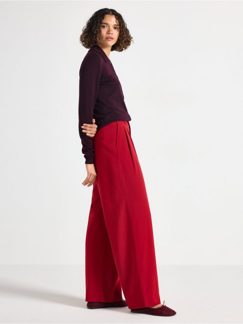 Trousers with wide legs - 3007688-8600