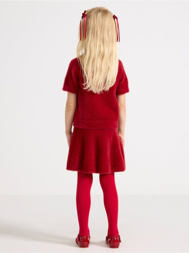 Skirt in feather yarn - 3007714-9348