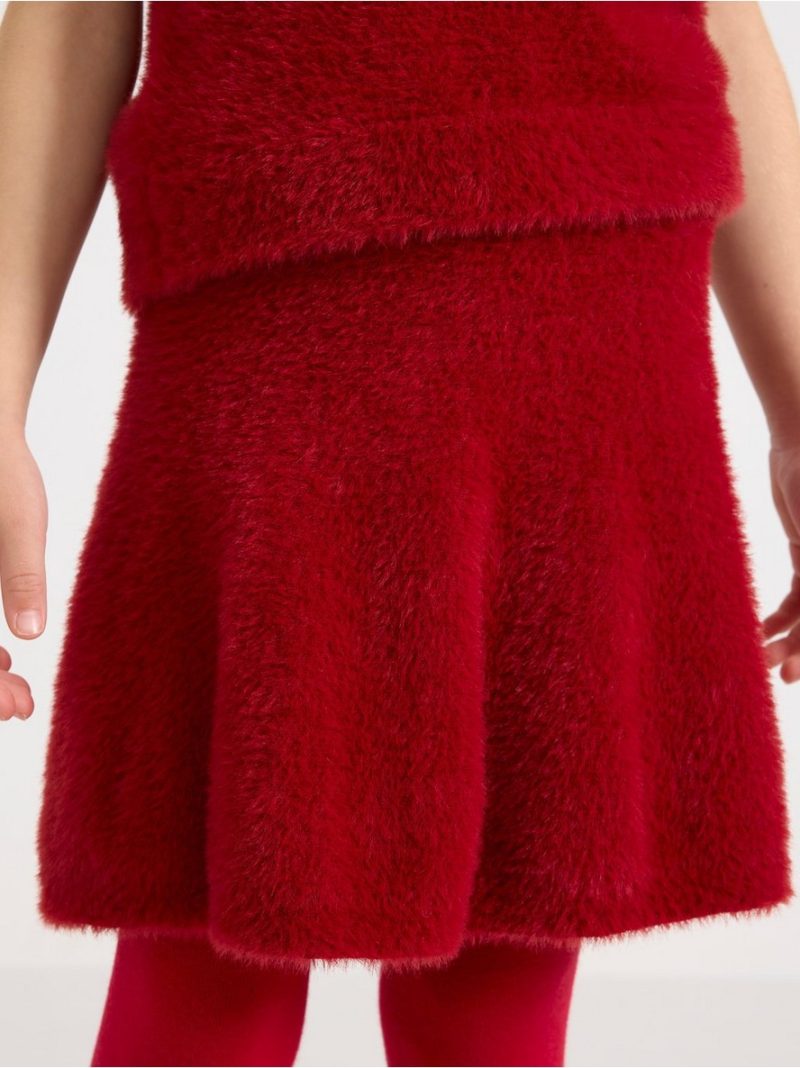 Skirt in feather yarn - 3007714-9348