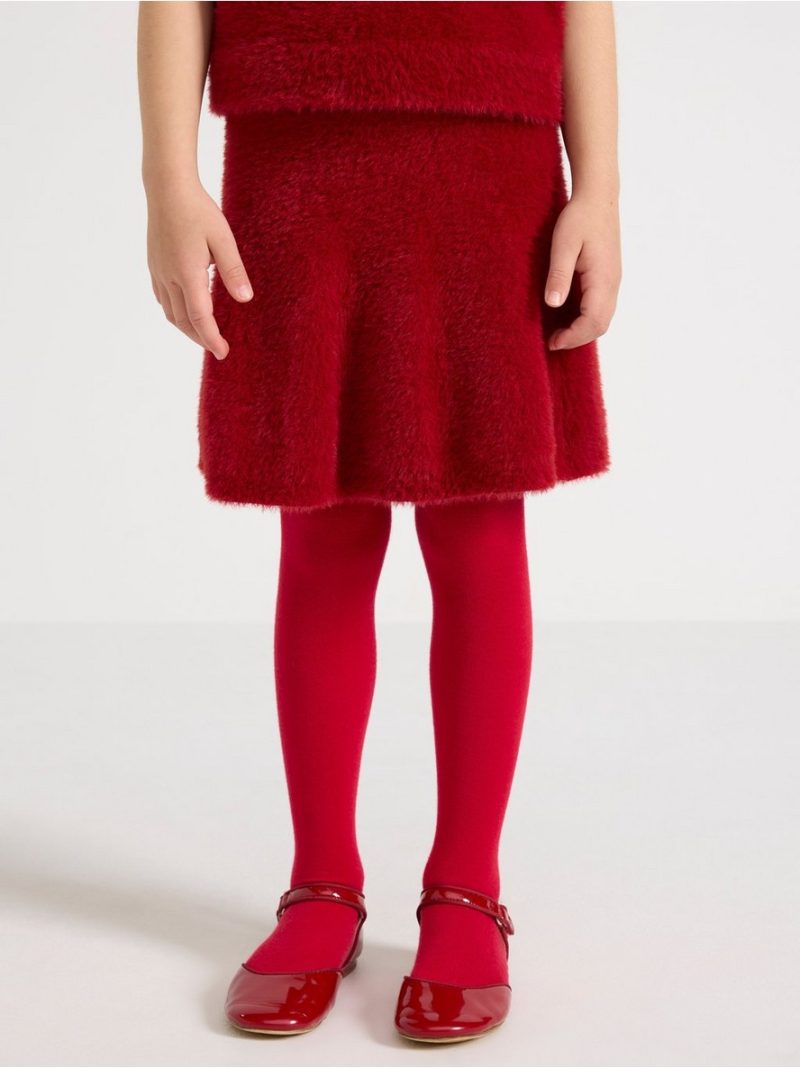 Skirt in feather yarn - 3007714-9348