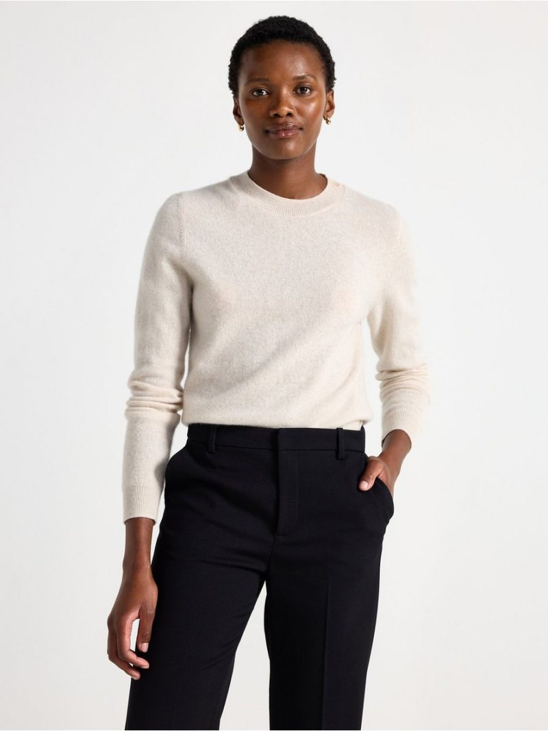 - Fine-knit jumper in cashmere Fine-knit jumper in cashmere - 3007720-9806
