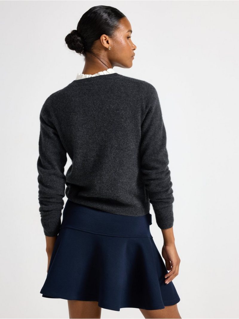 Cardigan in wool and cashmere blend - 3007728-9804