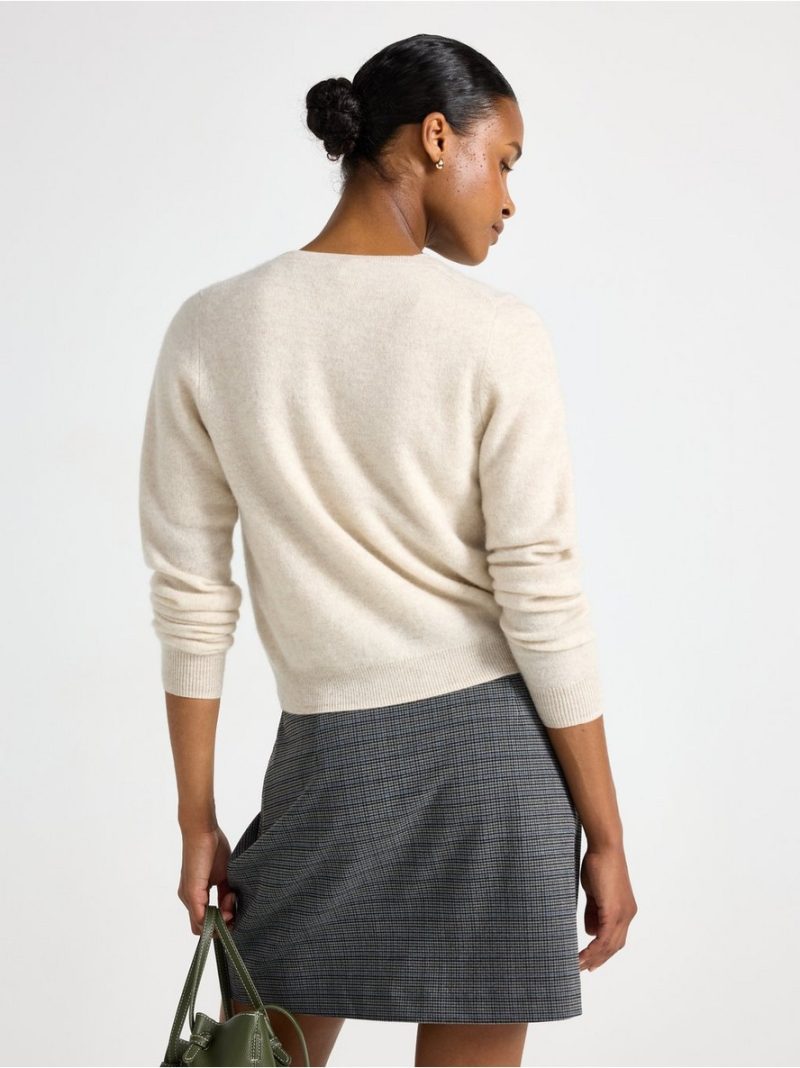 Cardigan in wool and cashmere blend - 3007728-9806