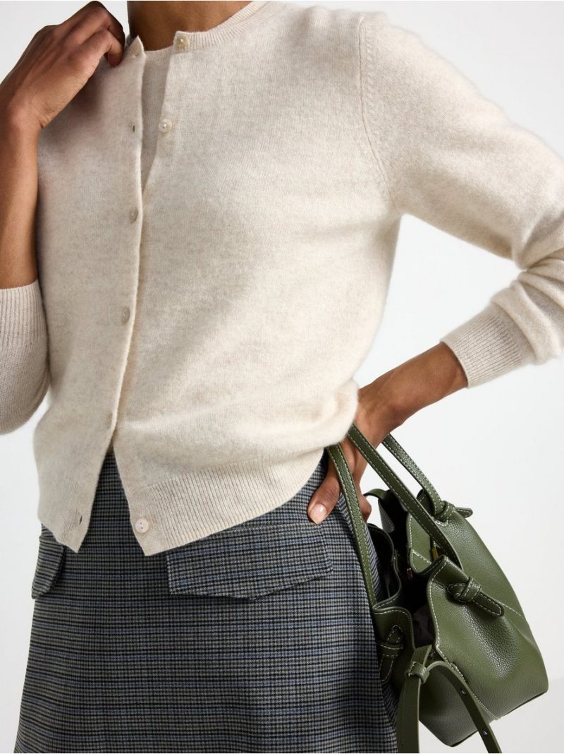 Cardigan in wool and cashmere blend - 3007728-9806