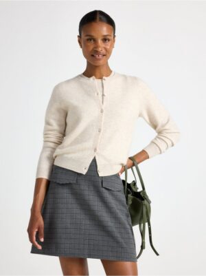 Cardigan in wool and cashmere blend - 3007728-9806