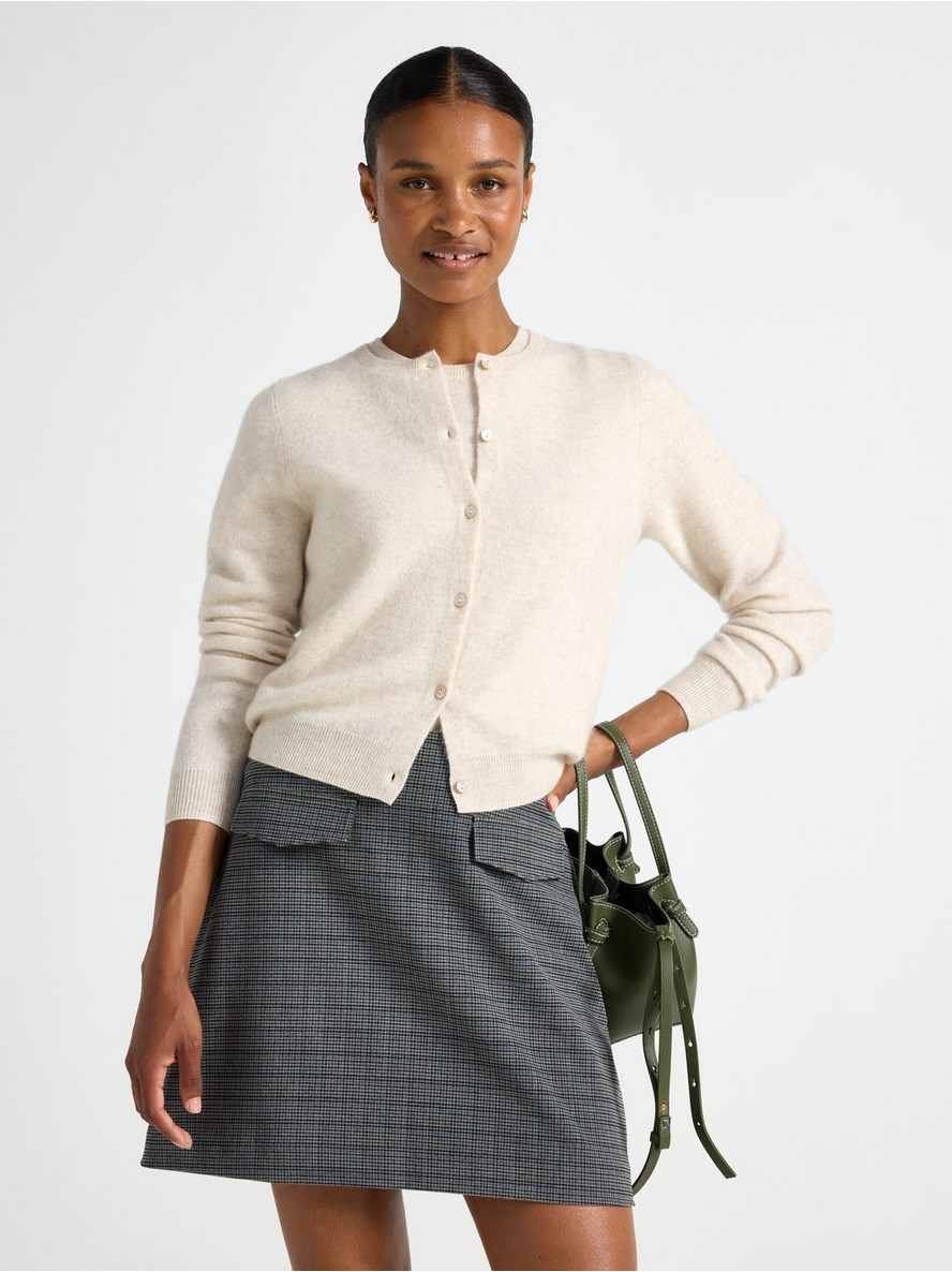 Dzemper – Cardigan in wool and cashmere blend