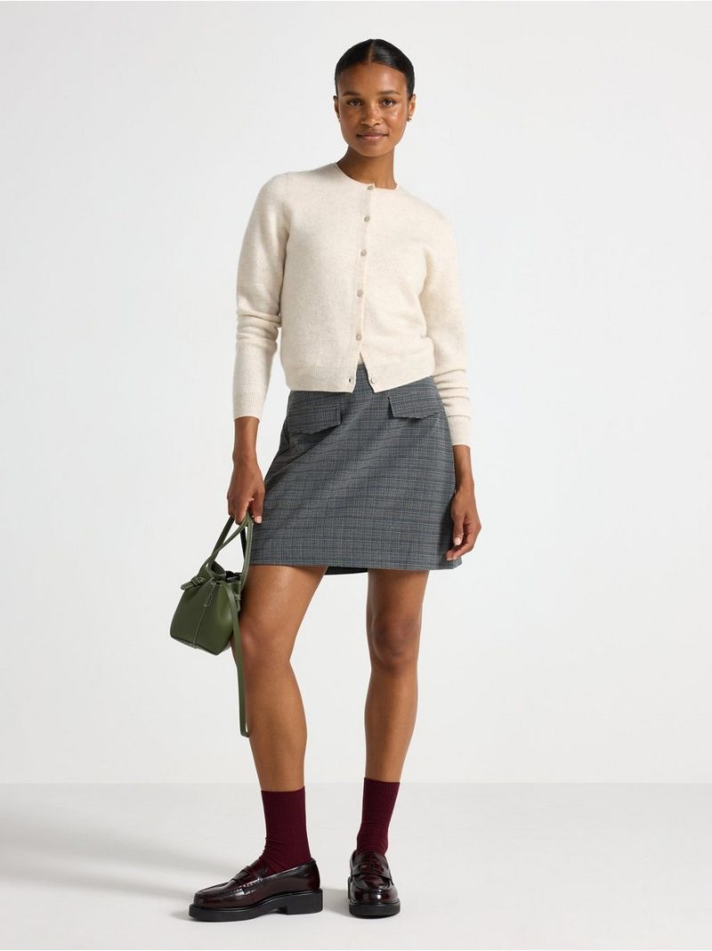 Cardigan in wool and cashmere blend - 3007728-9806