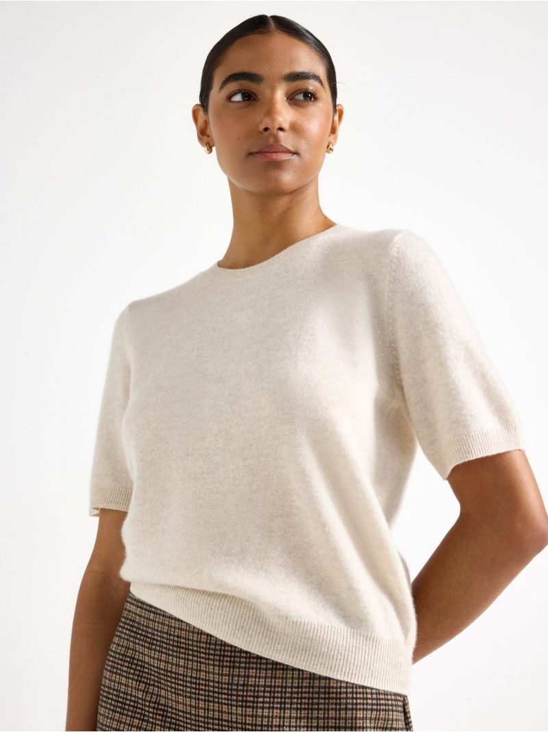 Top in wool and cashmere blend - 3007729-9806