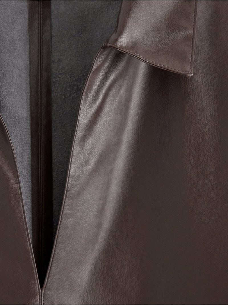 Mini mini dress in imitation leather - 3007732-8117