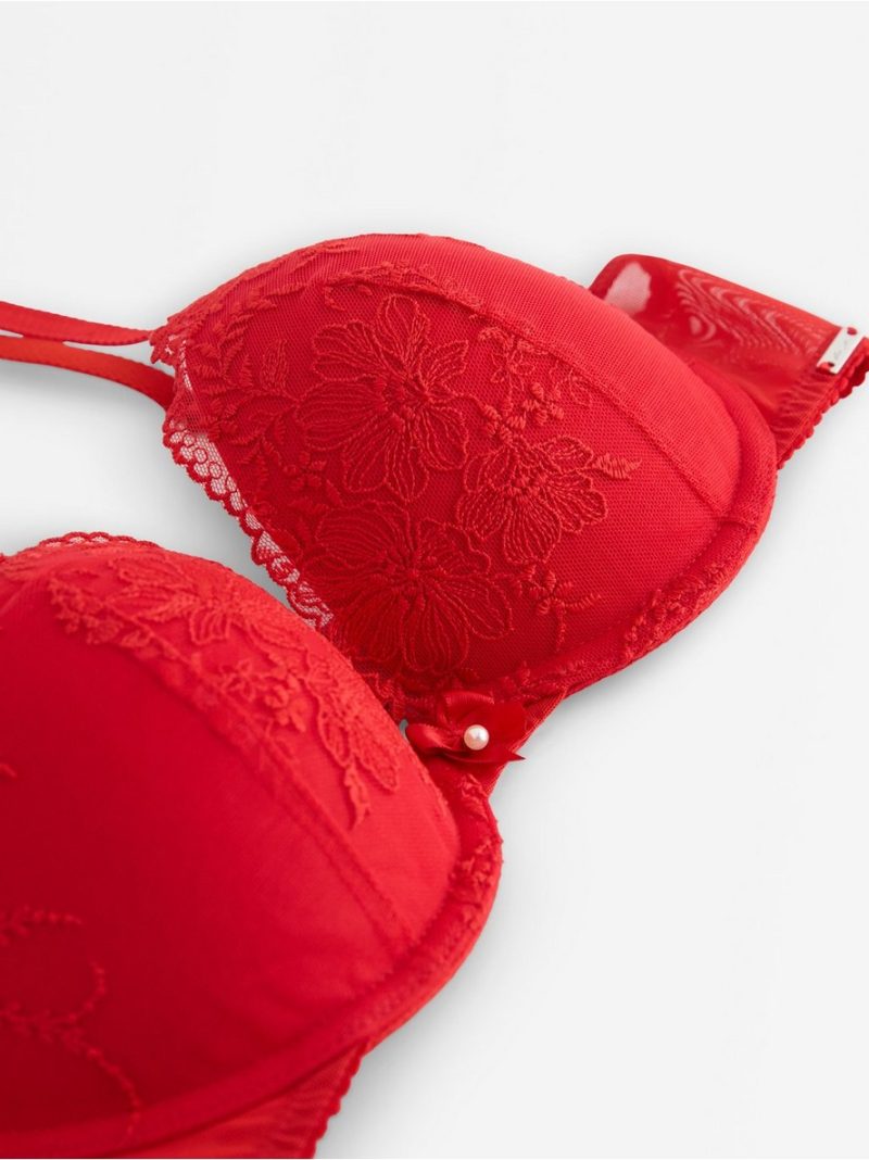 ella m - Malva  push-up bra with lace - 3007787-6286