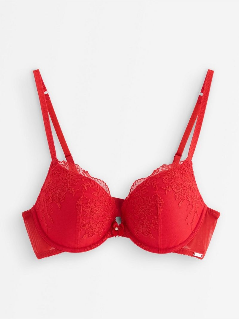 ella m - Malva  push-up bra with lace - 3007787-6286