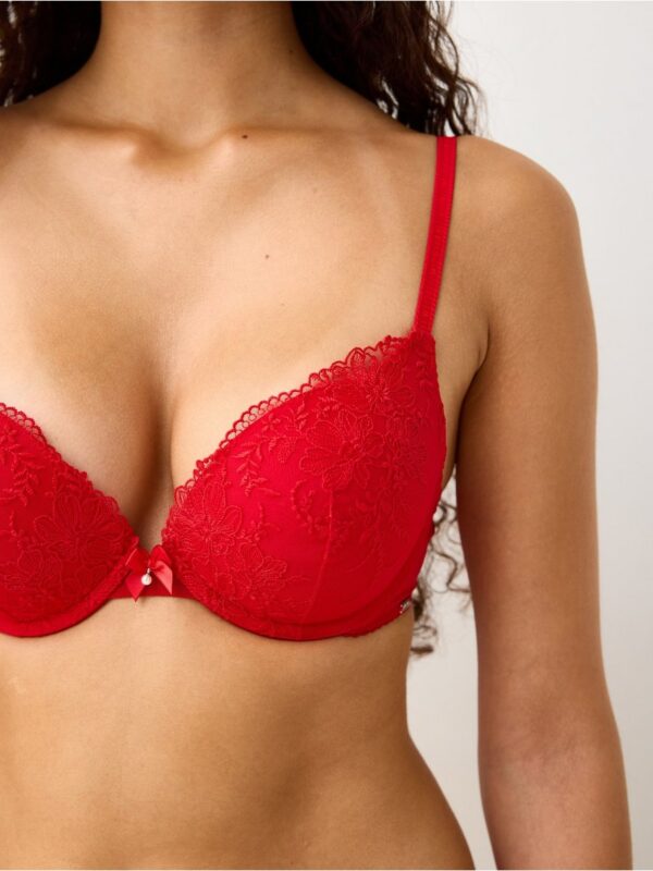 ella m - Malva  push-up bra with lace - 3007787-6286