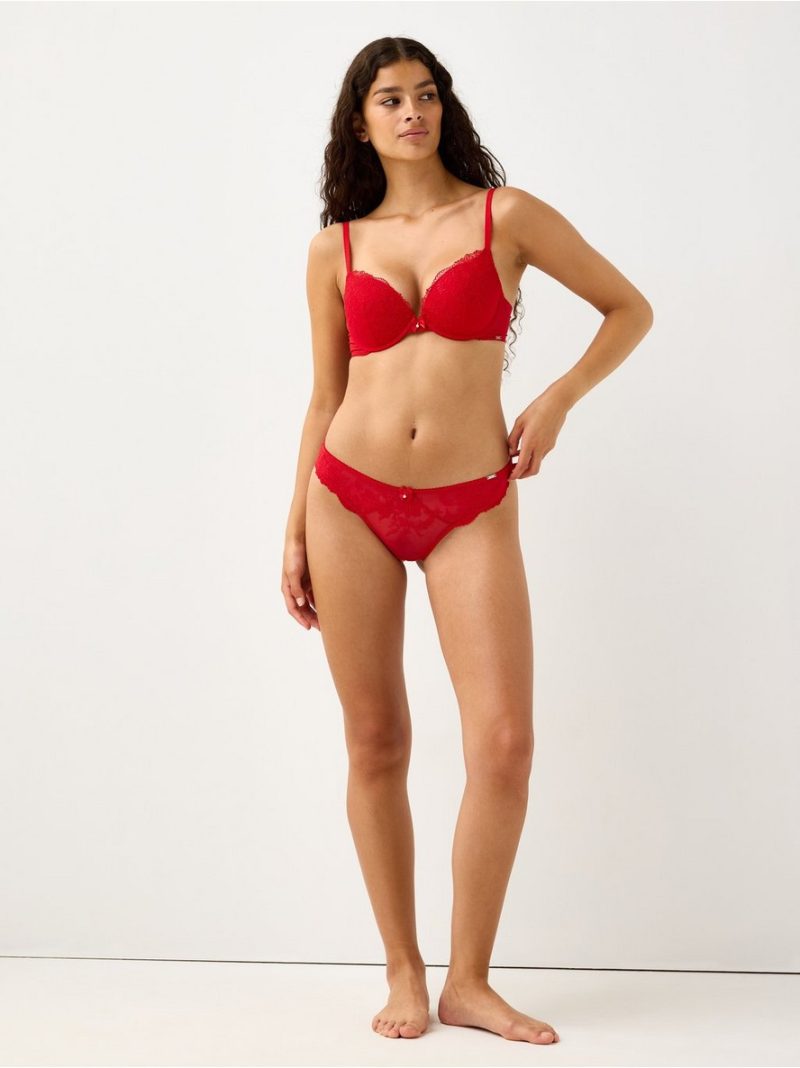 ella m - Malva  push-up bra with lace - 3007787-6286