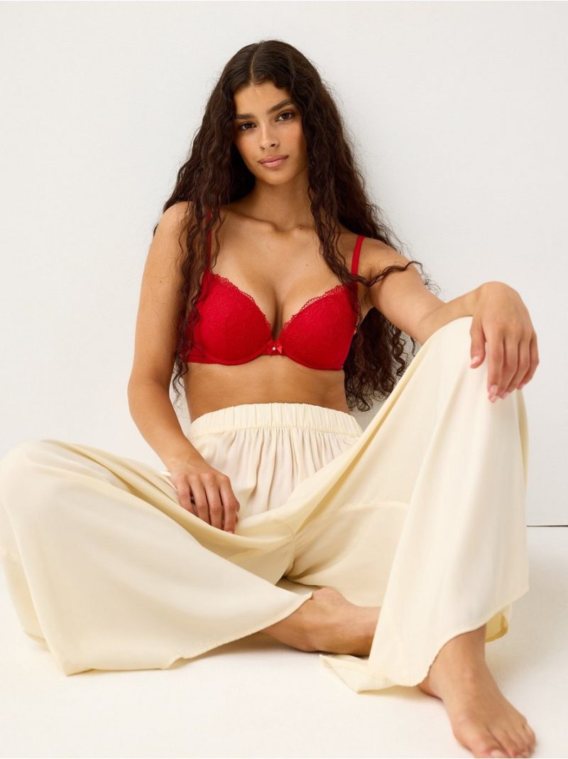 ella m - Malva  push-up bra with lace - 3007787-6286