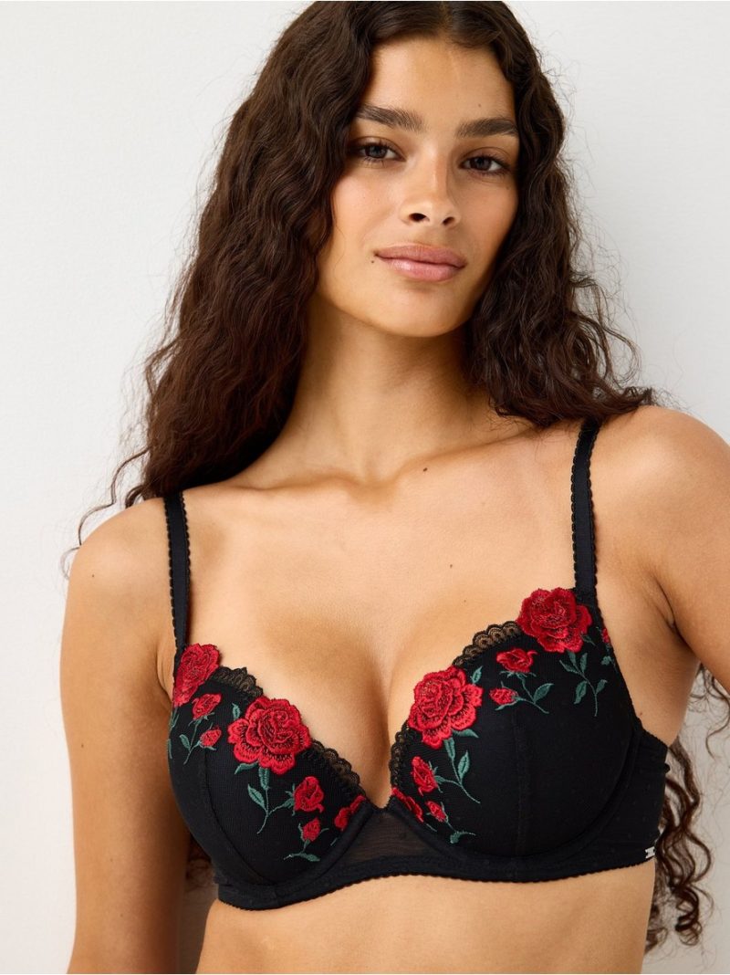 ella m -  malva push-up bra with lace - 3007794-80