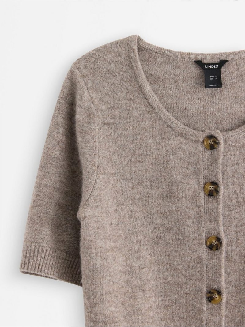 Short-sleeved cardigan - 3007816-3699